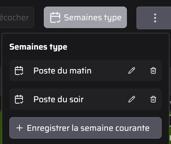 Semaine type