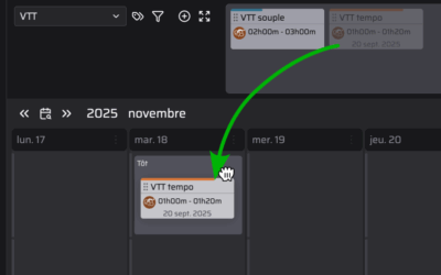 Bibliothèque de séances pour les entraîneurs sportifs